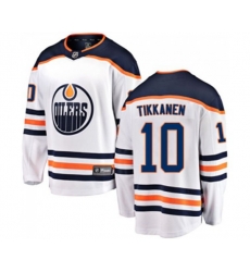 Edmonton Oilers #10 Esa Tikkanen Fanatics Branded White Away Breakaway NHL Jersey