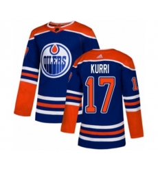 Edmonton Oilers #17 Jari Kurri Premier Royal Blue Alternate NHL Jersey