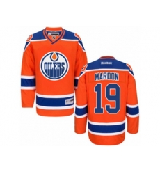 Edmonton Oilers #19 Patrick Maroon Authentic Orange Third NHL Jersey