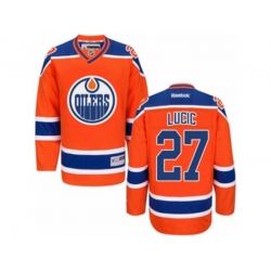 Edmonton Oilers #27 Milan Lucic Premier Orange Third NHL Jersey Edmonton Oilers #27 Milan Lucic Premier Orange Third NHL Jersey