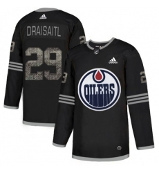 Edmonton Oilers #29 Leon Draisaitl Black Authentic Classic Stitched NHL Jersey