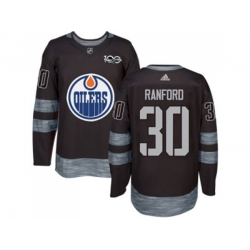 Edmonton Oilers #30 Bill Ranford Black 1917-2017 100th Anniversary Stitched NHL Jersey Edmonton Oilers #30 Bill Ranford Black 1917-2017 100th Anniversary Stitched NHL Jersey