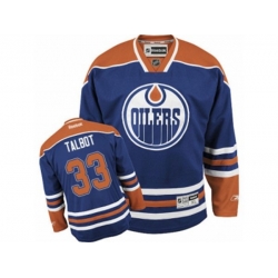 Edmonton Oilers #33 Cam Talbot Authentic Royal Blue Home NHL Jersey Edmonton Oilers #33 Cam Talbot Authentic Royal Blue Home NHL Jersey