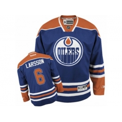 Edmonton Oilers #6 Adam Larsson Authentic Royal Blue Home NHL Jersey Edmonton Oilers #6 Adam Larsson Authentic Royal Blue Home NHL Jersey