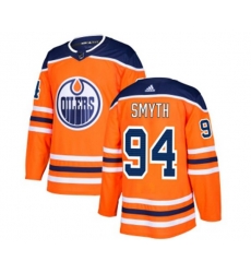 Edmonton Oilers #94 Ryan Smyth Premier Orange Home NHL Jersey