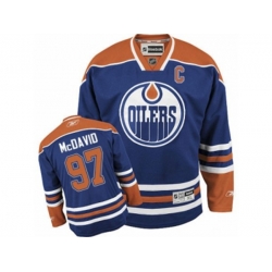 Edmonton Oilers #97 Connor McDavid Authentic Royal Blue Home C Patch NHL Jersey Edmonton Oilers #97 Connor McDavid Authentic Royal Blue Home C Patch NHL Jersey