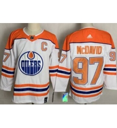 Edmonton Oilers #97 Connor McDavid Authentic White Alternate Fanatics Jersey