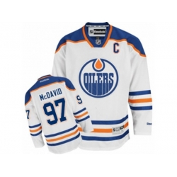 Edmonton Oilers #97 Connor McDavid Authentic White Away C Patch NHL Jersey Edmonton Oilers #97 Connor McDavid Authentic White Away C Patch NHL Jersey