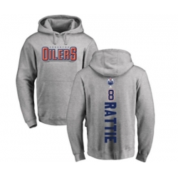 Edmonton Oilers #8 Ty Rattie Ash Backer Pullover Hoodie
