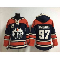 Edmonton Oilers #97 Connor McDavid Dk.Blue Pullover Hooded
