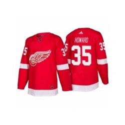 Detroit Red Wings #35 Jimmy Howard Red Home 2017-2018 adidas Hockey Stitched NHL Jersey