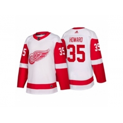Detroit Red Wings #35 Jimmy Howard White 2017-2018 adidas Hockey Stitched NHL Jersey