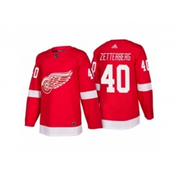 Detroit Red Wings #40 Henrik Zetterberg Red Home 2017-2018 adidas Hockey Stitched NHL Jersey