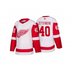 Detroit Red Wings #40 Henrik Zetterberg White 2017-2018 adidas Hockey Stitched NHL Jersey