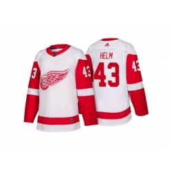 Detroit Red Wings #43 Darren Helm White 2017-2018 adidas Hockey Stitched NHL Jersey