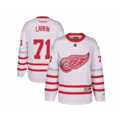 Detroit Red Wings #71 Dylan Larkin White 2017 Centennial Classic Stitched NHL Jersey
