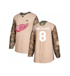 Detroit Red Wings #8 Justin Abdelkader Camo Authentic Veterans Day Stitched NHL Jersey