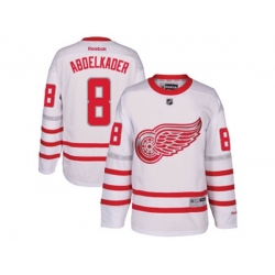 Detroit Red Wings #8 Justin Abdelkader White 2017 Centennial Classic Stitched NHL Jersey
