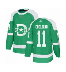 Dallas Stars #11 Andrew Cogliano Authentic Green 2020 Winter Classic Hockey Jersey