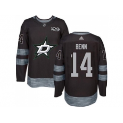 Dallas Stars #14 Jamie Benn Black 1917-2017 100th Anniversary Stitched NHL Jersey