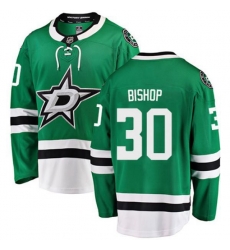Dallas Stars #30 Ben Bishop Authentic Green Home Fanatics Branded Breakaway NHL Jersey
