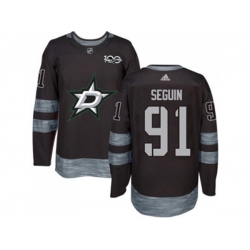 Dallas Stars #91 Tyler Seguin Black 1917-2017 100th Anniversary Stitched NHL Jersey