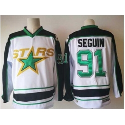 Dallas Stars #91 Tyler Seguin White Road Authentic Stitched NHL Jersey