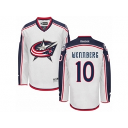 Columbus Blue Jackets #10 Alexander Wennberg Authentic White Away NHL Jersey