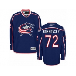 Columbus Blue Jackets #72 Sergei Bobrovsky Premier Navy Blue Home NHL Jersey
