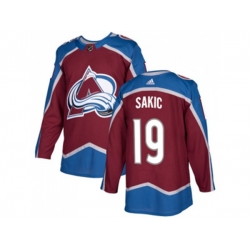 Colorado Avalanche #19 Joe Sakic Burgundy Home Authentic Stitched NHL Jersey