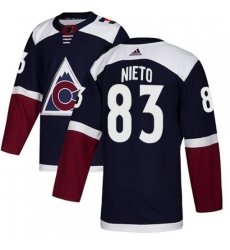 Colorado Avalanche #83 Matt Nieto Authentic Navy Blue Alternate NHL Jersey