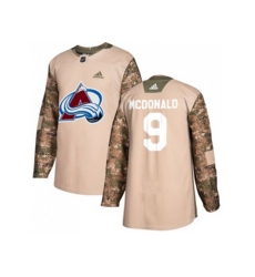 Colorado Avalanche #9 Lanny McDonald Camo Authentic 2017 Veterans Day Stitched NHL Jersey