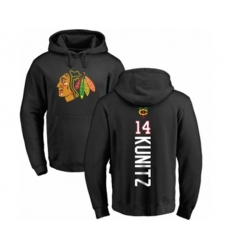 Chicago Blackhawks #14 Chris Kunitz Black Backer Pullover Hoodie Chicago Blackhawks #14 Chris Kunitz Black Backer Pullover Hoodie