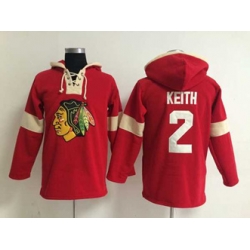 Chicago Blackhawks #2 Duncan Keith Red-Cream pullover hooded