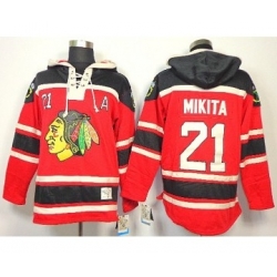 Chicago Blackhawks #21 Chicago Blackhawks #21 Stan Mikita Red pullover hooded