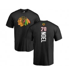 Chicago Blackhawks #78 Nathan Noel Black Backer T-Shirt