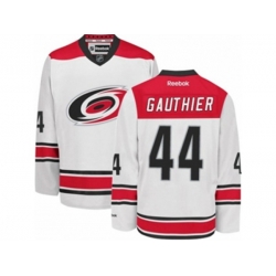 Carolina Hurricanes #44 Julien Gauthier Authentic White Away NHL Jersey