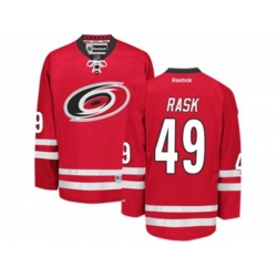 Carolina Hurricanes #49 Victor Rask Authentic Red Home NHL Jersey