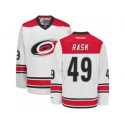 Carolina Hurricanes #49 Victor Rask Authentic White Away NHL Jersey