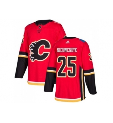 Adidas Calgary Flames #25 Joe Nieuwendyk Red Home Authentic Stitched NHL Jersey