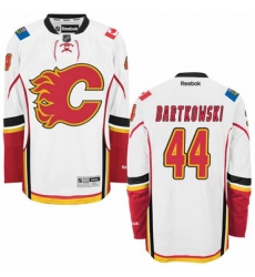 Calgary Flames #44 Matt Bartkowski Authentic White Away NHL Jersey