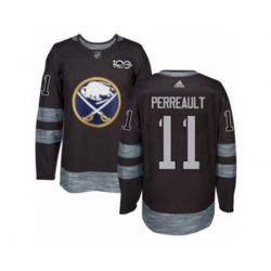 Adidas Buffalo Sabres #11 Gilbert Perreault Authentic Black 1917-2017 100th Anniversary NHL Jersey