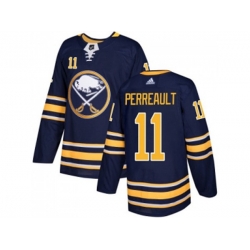 Adidas Buffalo Sabres #11 Gilbert Perreault Navy Blue Home Authentic Stitched NHL Jersey