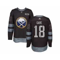 Adidas Buffalo Sabres #18 Danny Gare Authentic Black 1917-2017 100th Anniversary NHL Jersey