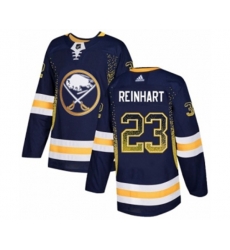 Adidas Buffalo Sabres #23 Sam Reinhart Authentic Navy Blue Drift Fashion NHL Jersey