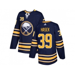 Adidas Buffalo Sabres #39 Dominik Hasek Navy Blue Home Authentic Stitched NHL Jersey