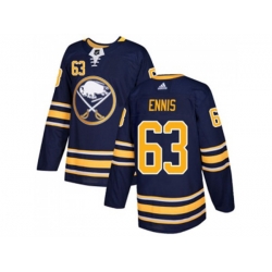 Adidas Buffalo Sabres #63 Tyler Ennis Navy Blue Home Authentic Stitched NHL Jersey