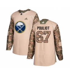 Adidas Buffalo Sabres #67 Benoit Pouliot Authentic Camo Veterans Day Practice NHL Jersey
