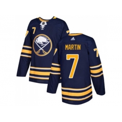 Adidas Buffalo Sabres #7 Rick Martin Navy Blue Home Authentic Stitched NHL Jersey