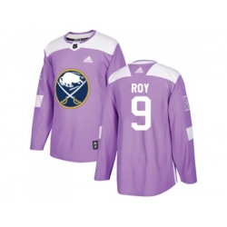 Adidas Buffalo Sabres #9 Derek Roy Purple Authentic Fights Cancer Stitched NHL Jersey